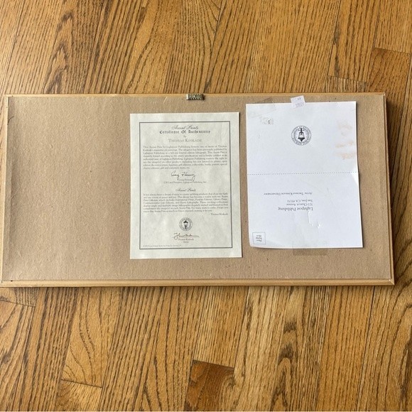 Thomas Kinkade Sweetheart Cottages Matted and Framed Accent Print with COA - Picture 5 of 13